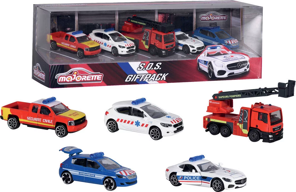 COFFRET 5 VEHICULES SOS GIFTPACK