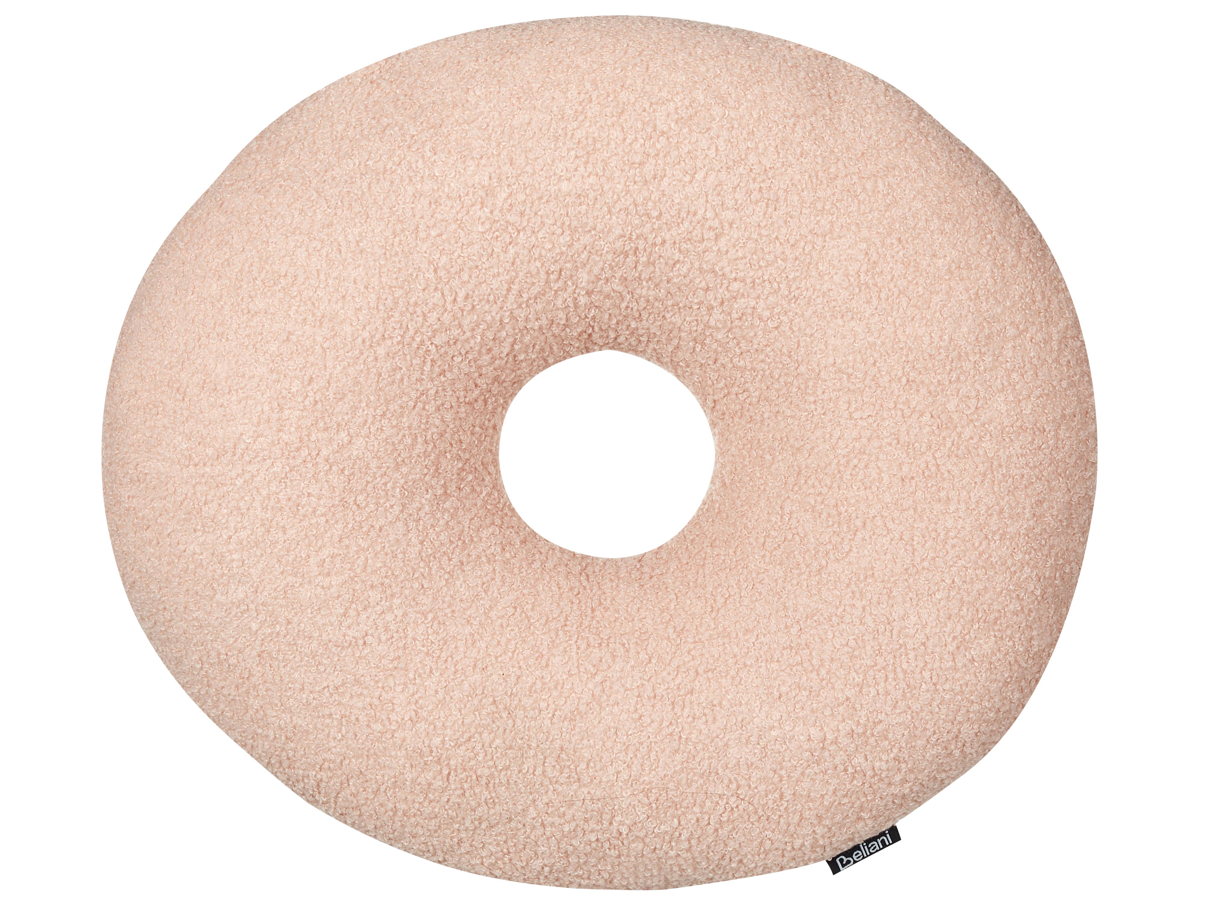 Set van 2 sierkussens HESPERIS Bouclé Pastelroze effen