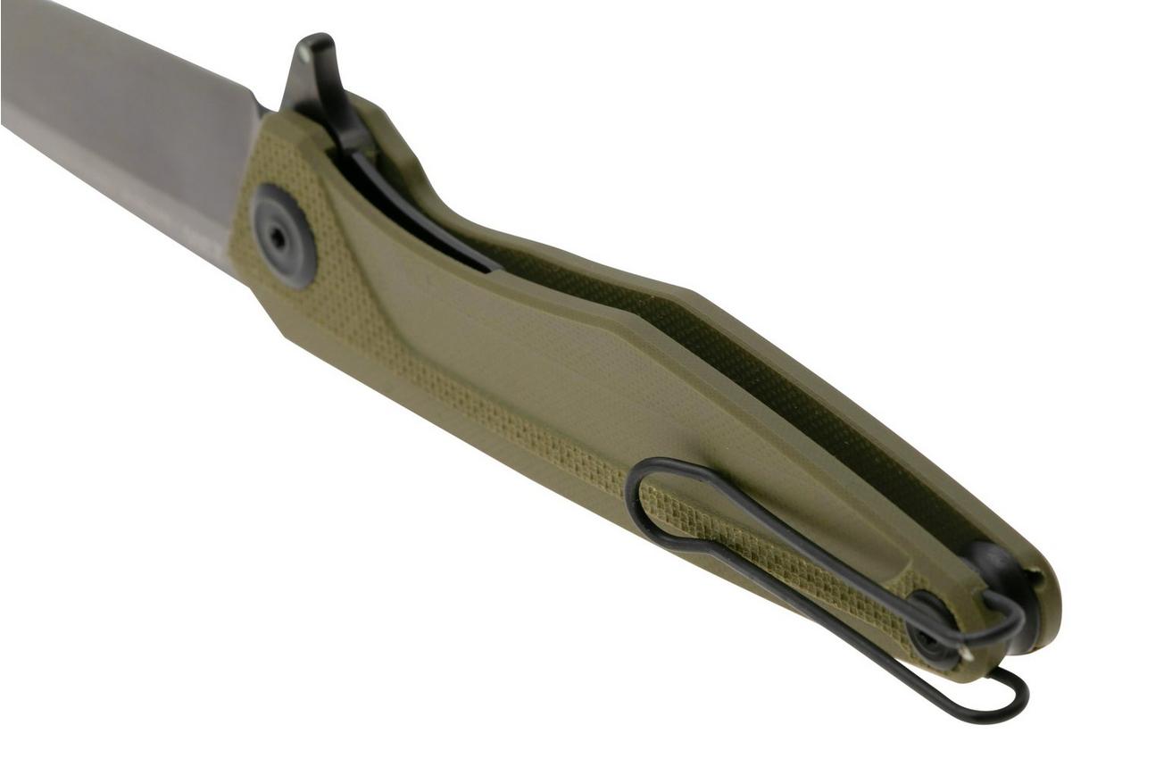 ANV Knives Z300BB, DLC Sleipner, Olive G10 zakmes