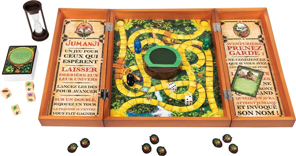 JEU JUMANJI PLATEAU BOIS RETRO -