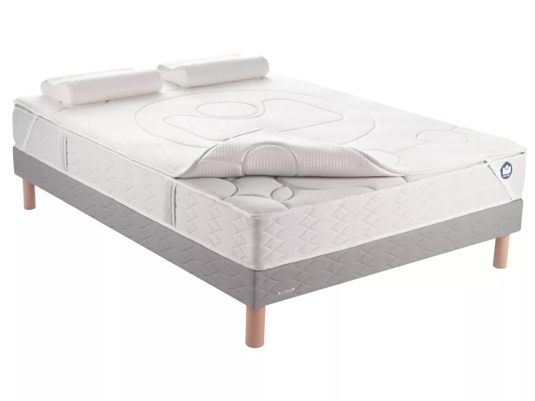 Pack cocooning surmatelas et oreillers Bultex 140x190 cm