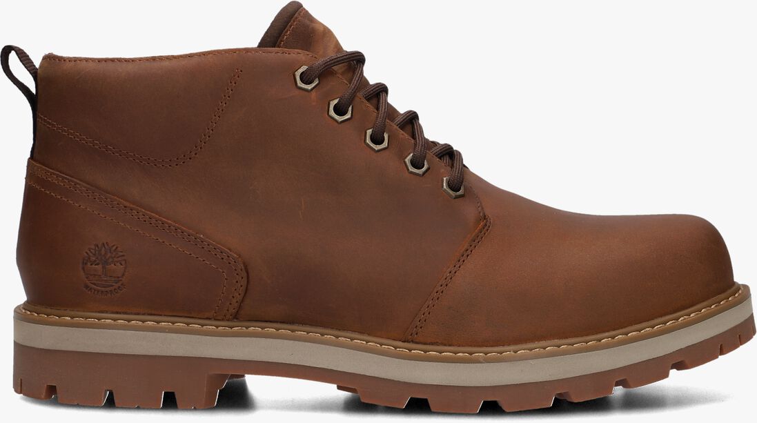 bruine timberland veterboots britton road mid lace up chukka