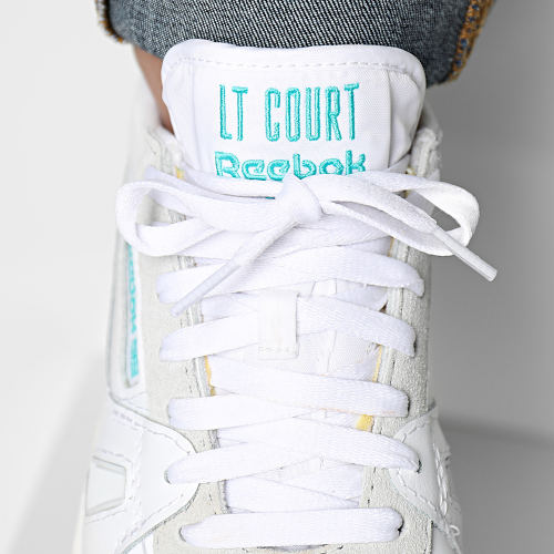 Baskets Lt Court IE9386 Footwear White Chalk Classic Teal