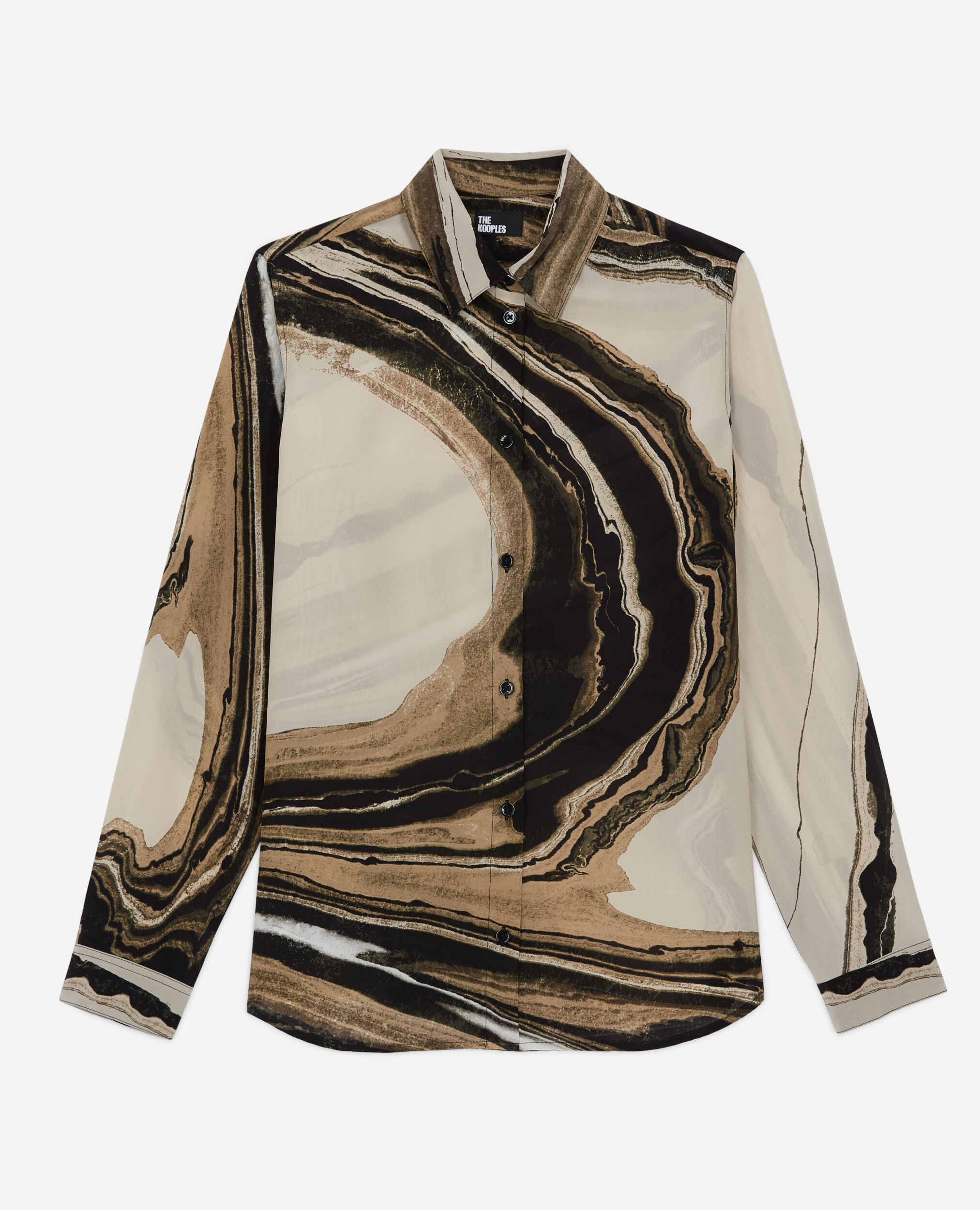Chemise en soie imprimée