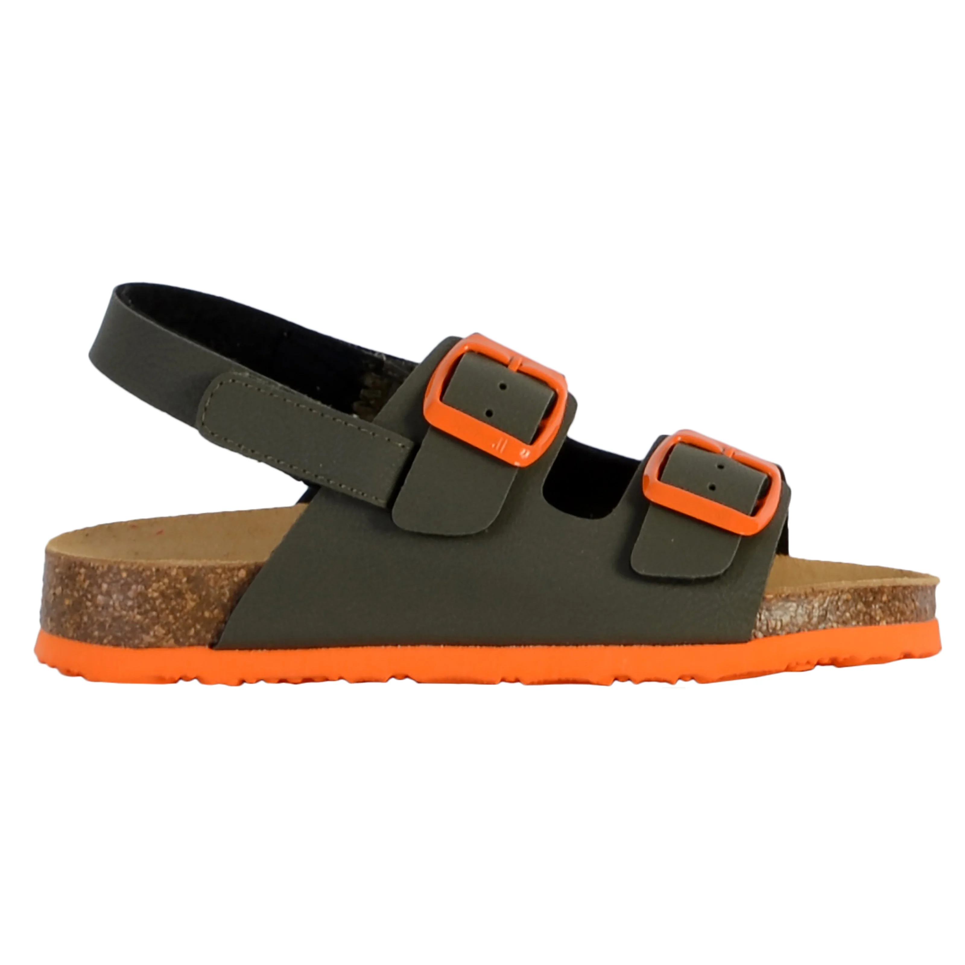 Mules cuir enfantturtle | Kaki