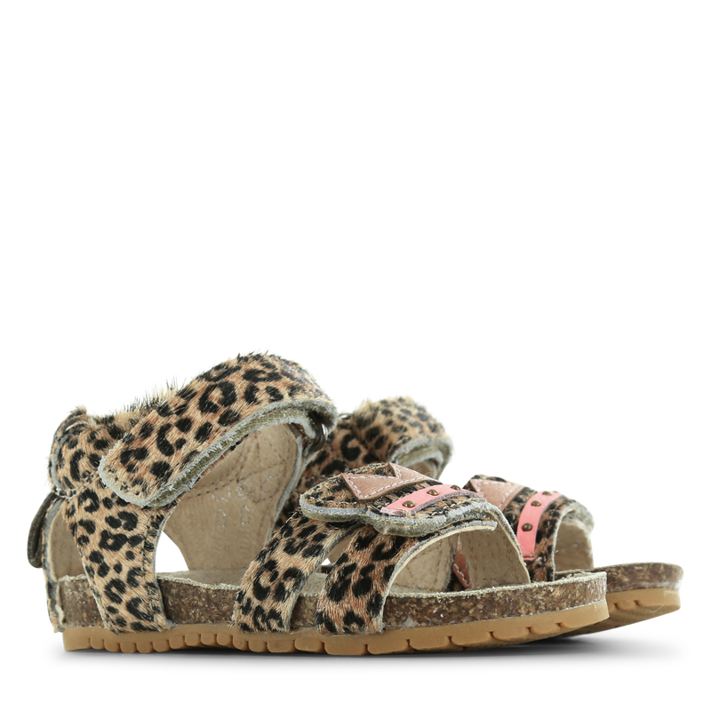 Shoesme panterprint sandaal Ponyhair | Meisjes schoenen
