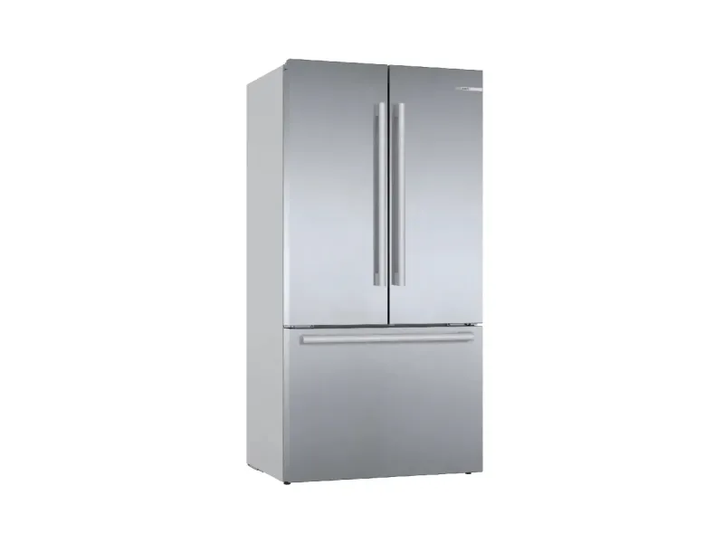 Bosch Serie | 8 KFF96PIEP - Køleskab/fryser - frans dør-bundfryser - Wi-Fi - niche - bredde: 91.4 cm - dybde: 63.5 cm - højde: 183 cm - 573 liter - Klasse E - inox-easyclean