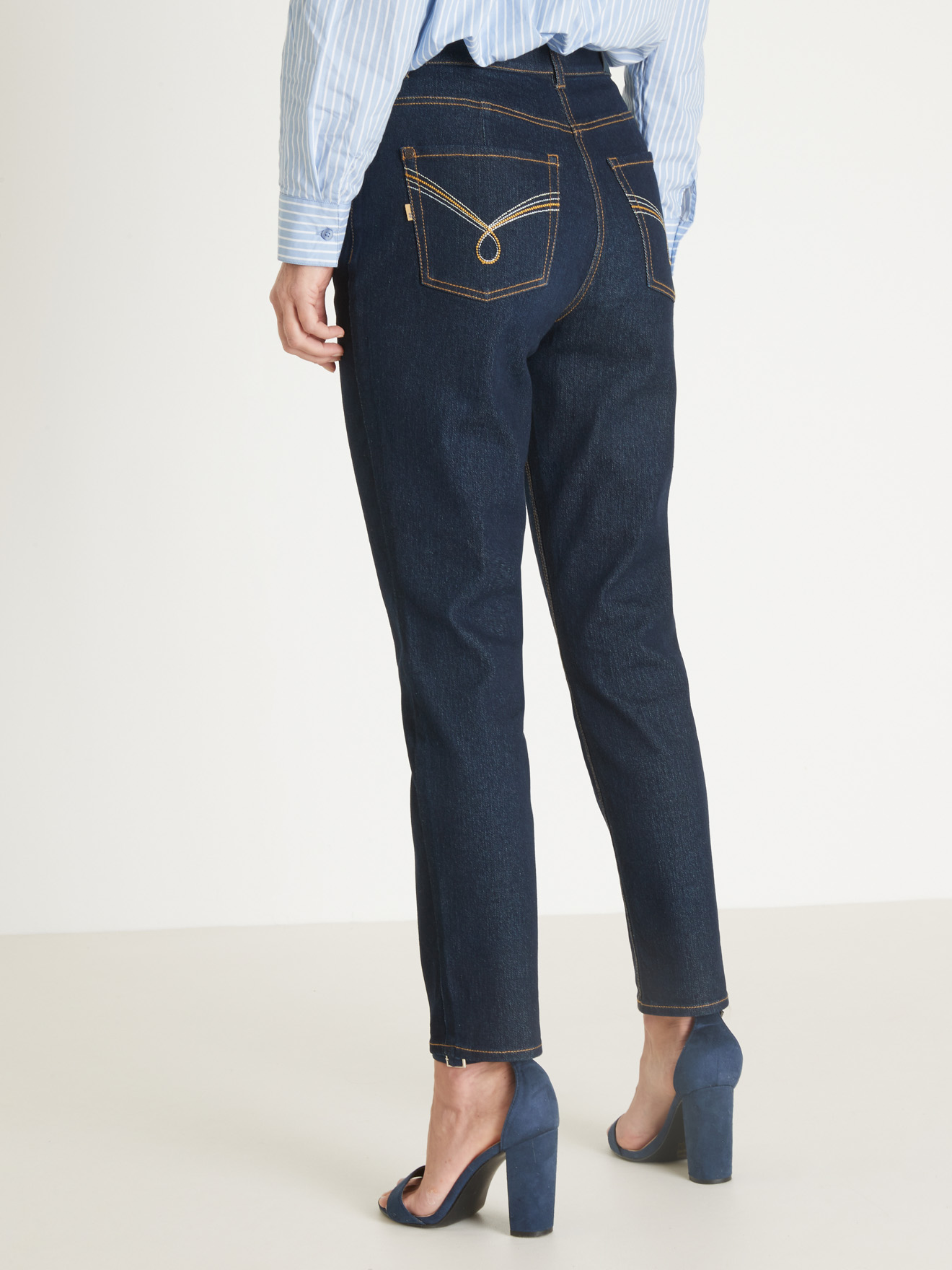 Jean 7/8ème taille haute