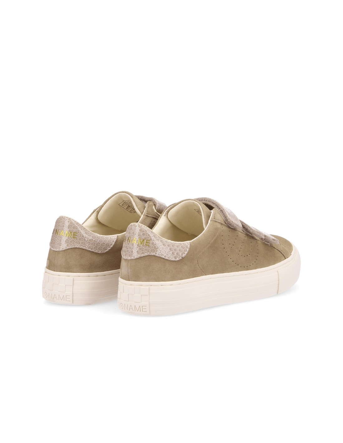 no name Baskets de ville arcade straps perfos beige