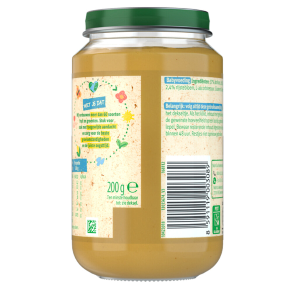 6x Olvarit Fruithapje 8m Abrikoos Appel Banaan200 gr