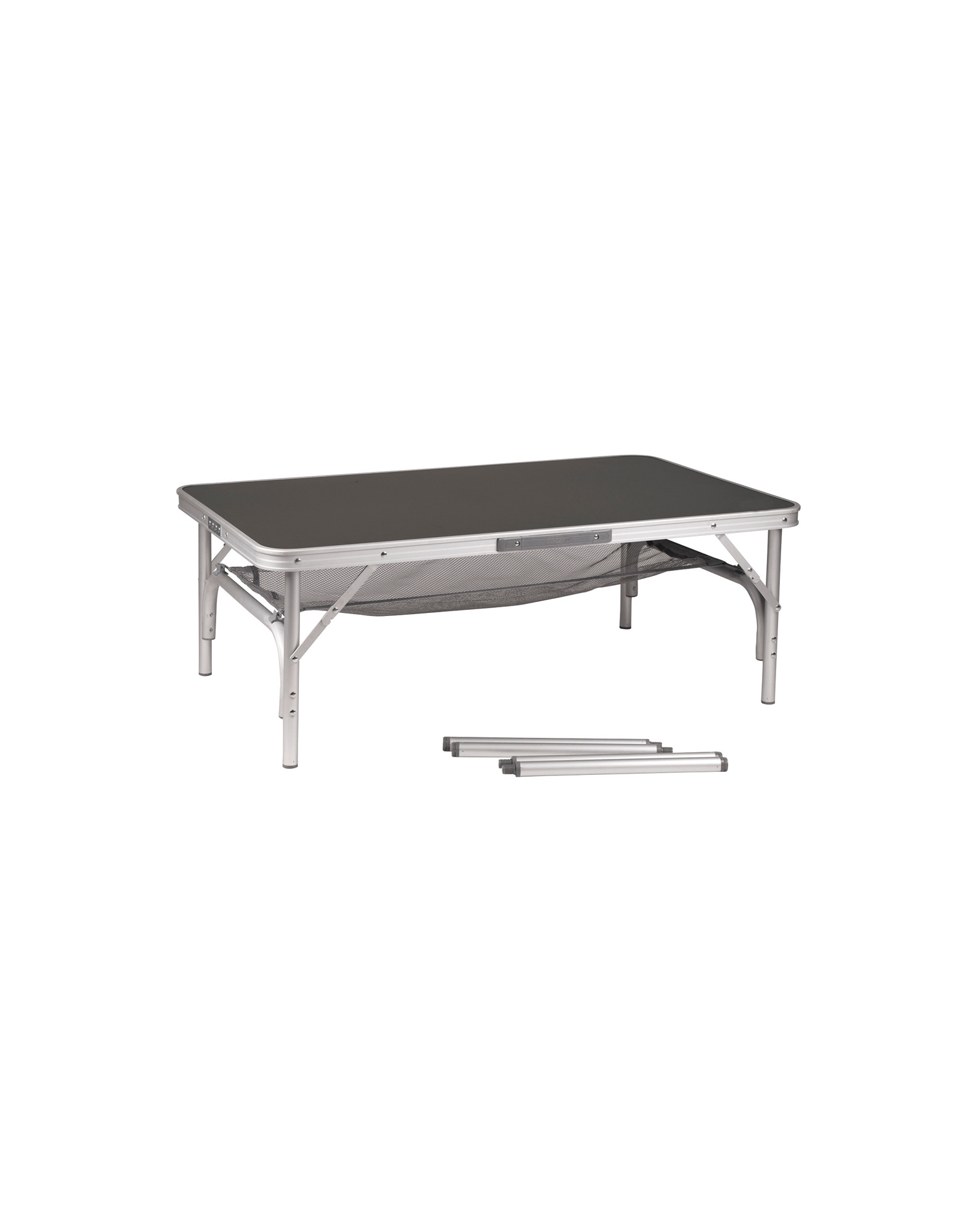 Bo-Camp Alu Campingtisch Grau 2 Stufen 100 x 60 cm
