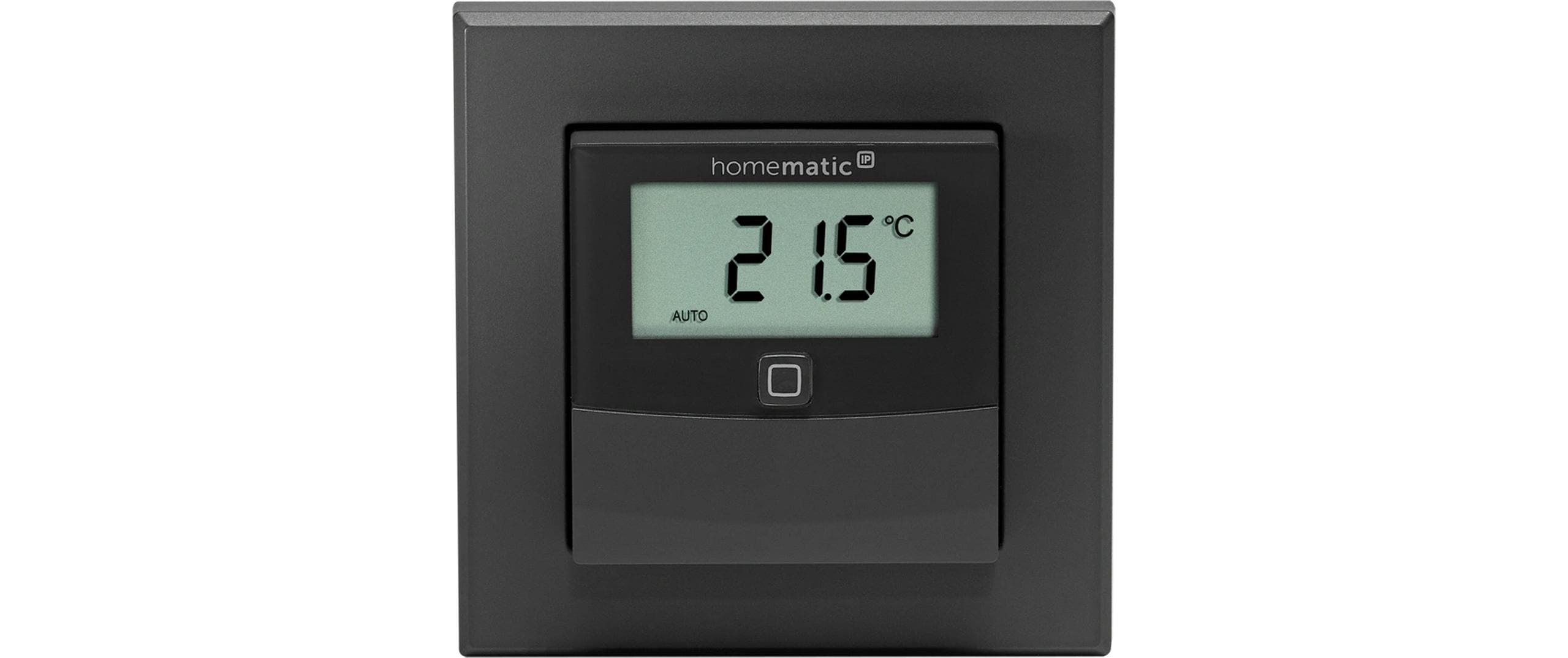 Funk-Temperatur- und Luftfeuchtigkeitssensor - AnthrazitSmart Home Temperatur- und Luftfeuchtigkeitssensor mit Display – HmIP-STHD-A