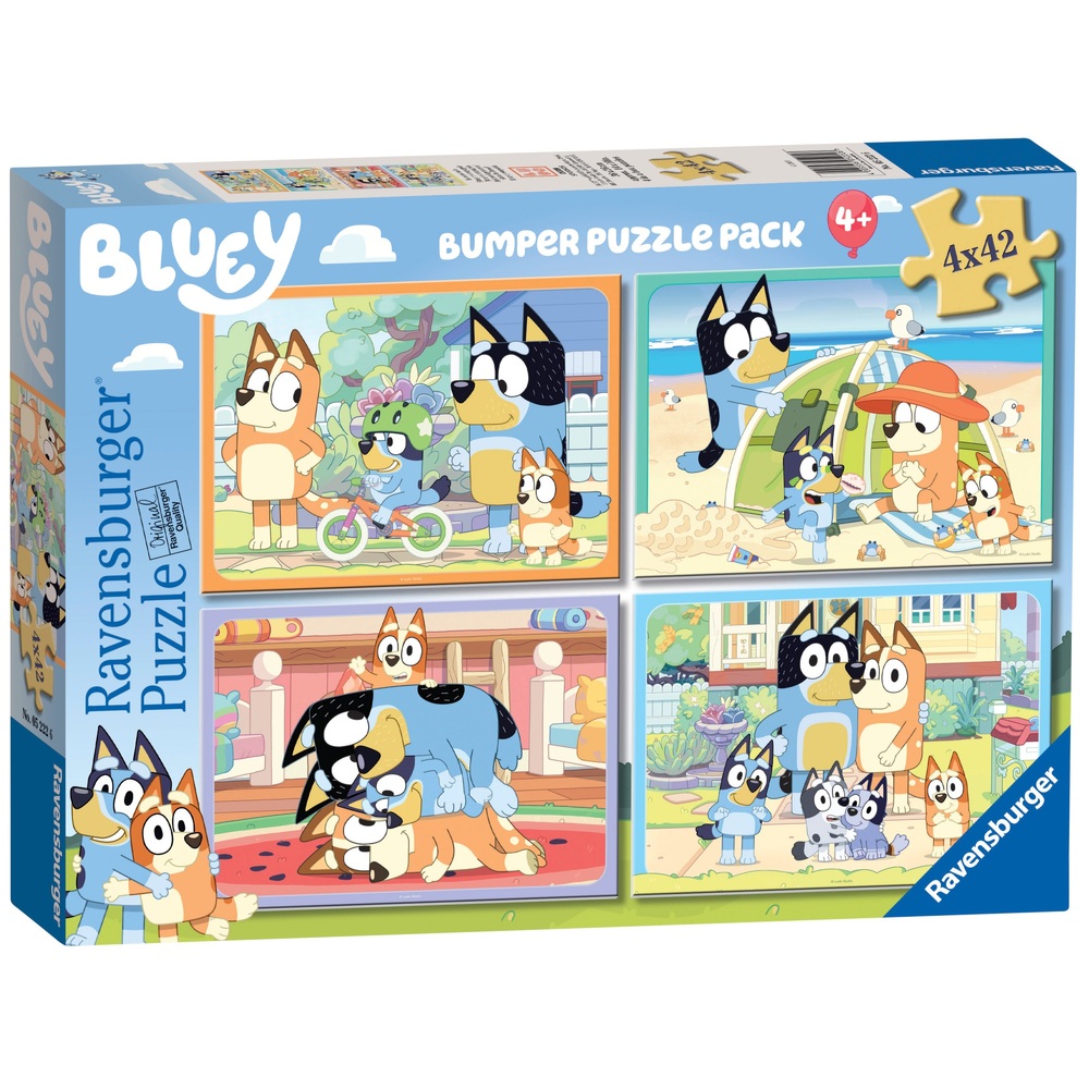 Ravensburger Bluey 4 x 42-teiliges Puzzle-Bumperpack