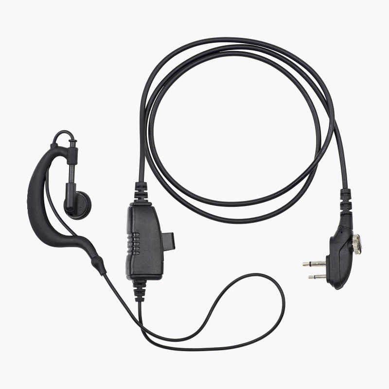 Headset med øretelefon og mikrofon