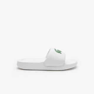 Claquettes Croco 1.0 junior Lacoste en synthétique Claquettes & Sandales - Blanc - Lacoste - Enfant