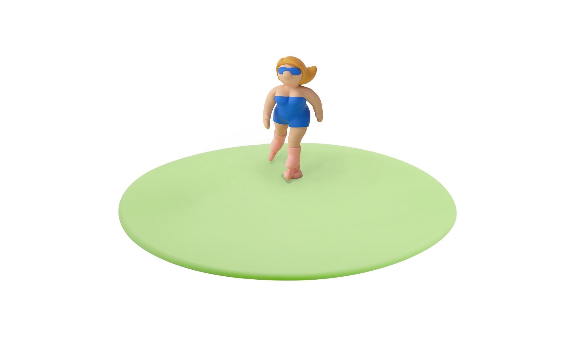 Glasabdeckung Mein Deckel – Summer Fun Issy In-line SkateSilikon Deckel für Getränke