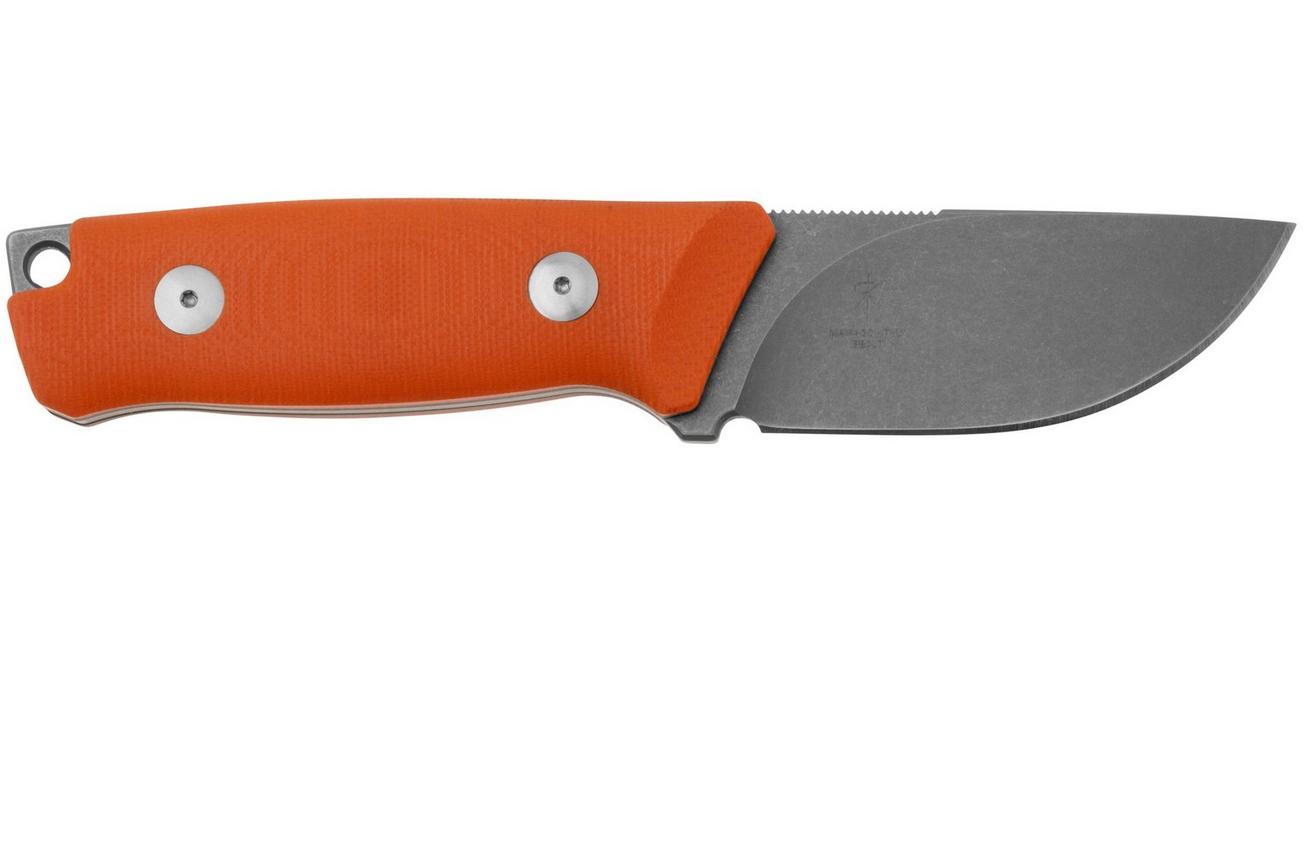 Fox Knives Rifle Muzzle FX-664 OR, Orange G10 vaststaand mes, Raven Knives design