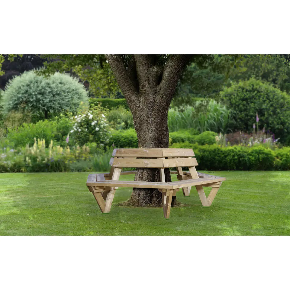 Sens-Line - Bodin Boombank - 227x227x88cm - Hout