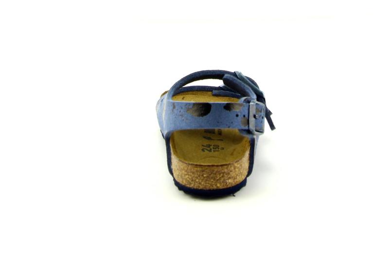 Birkenstock Milano Kinder Smal Colour Sprays Blue