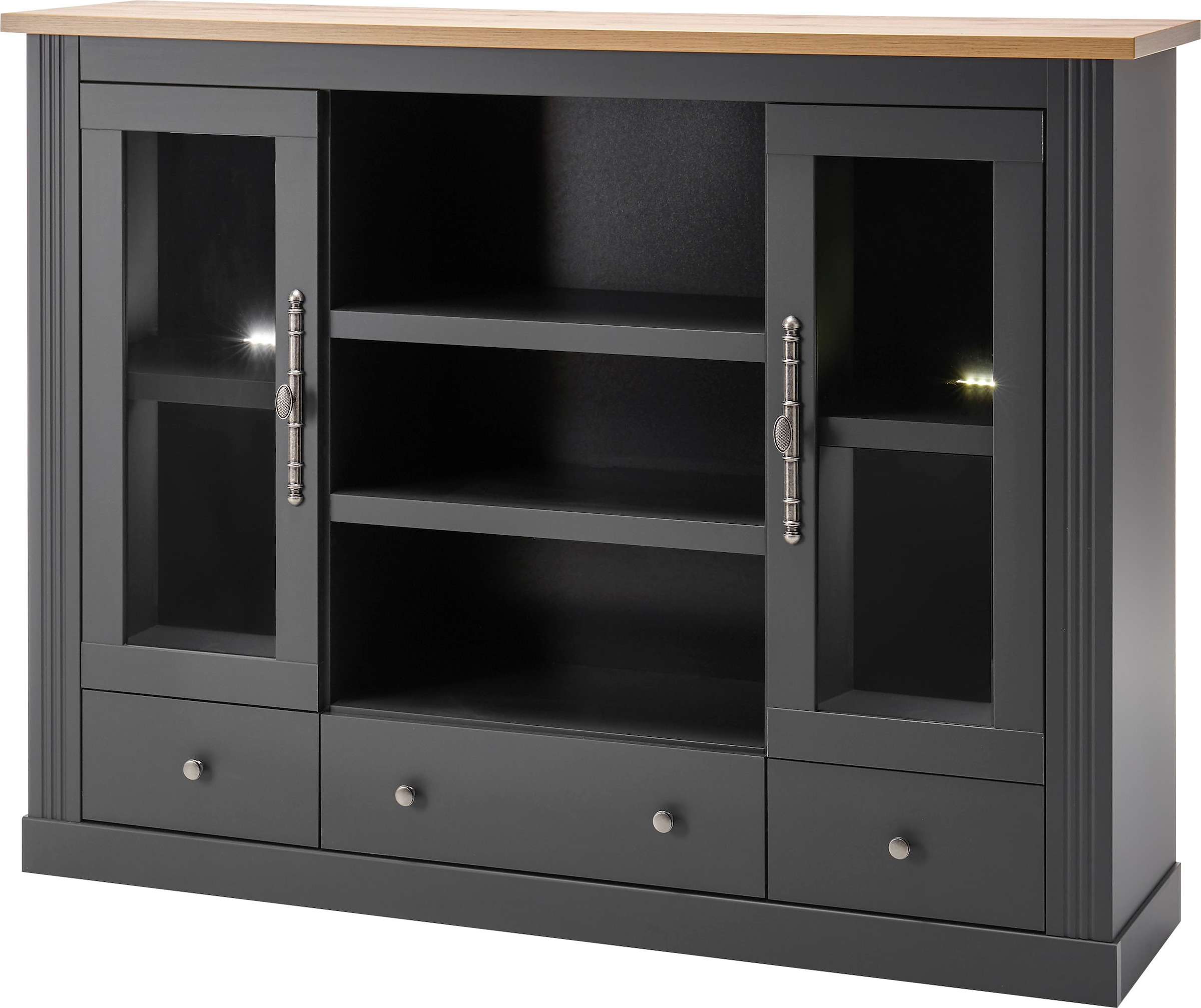 Home affaire Highboard »Westminster BESTSELLER!« Höhe ca. 122cm,  im angesagten Landhaus-Look