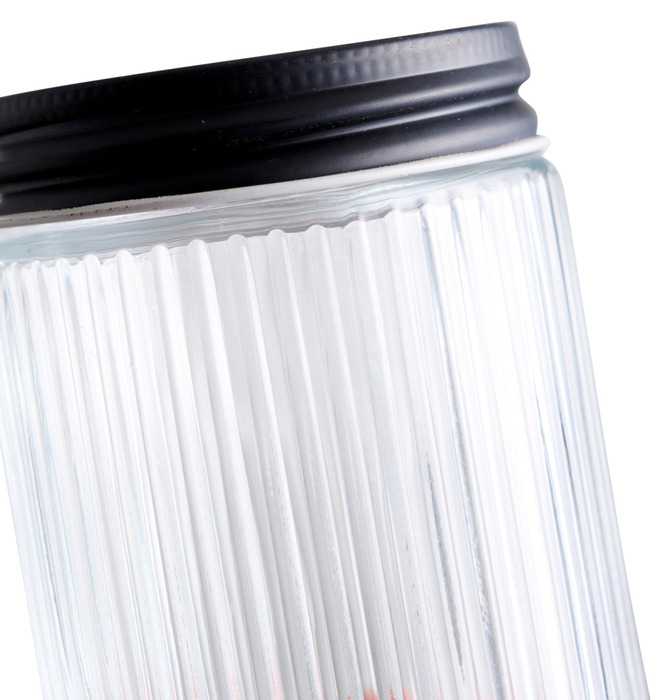 Sylteglas riflet m/skruelåg 0,25 liter - DAY