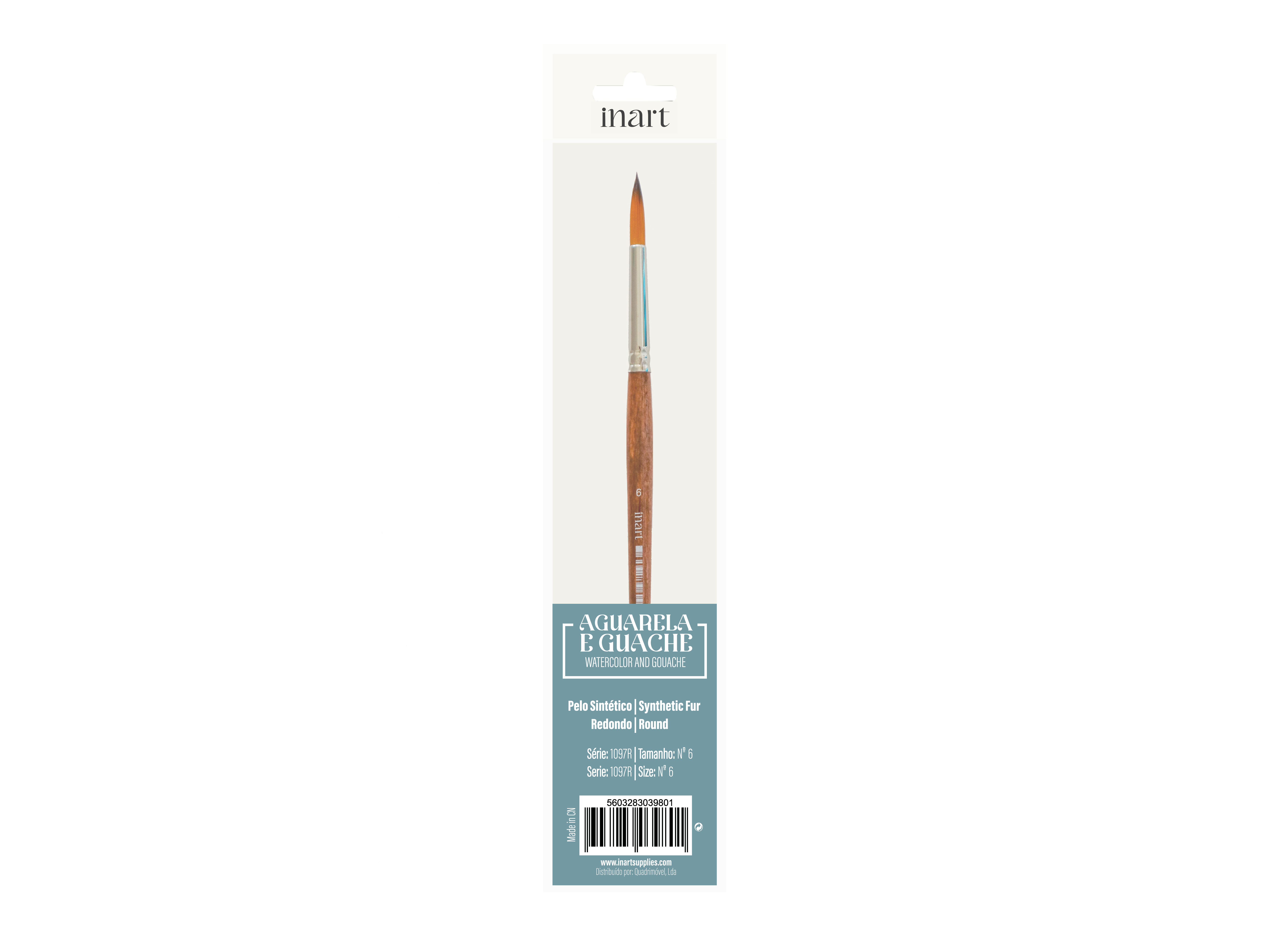 PINCEL SINTETICO INART REDONDO Nº6