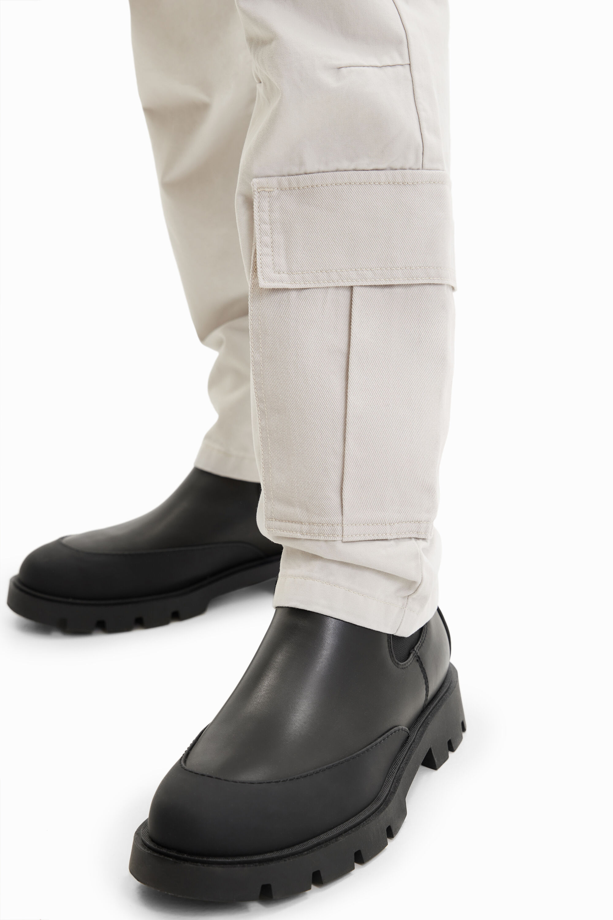 Pantalon cargo patchwork