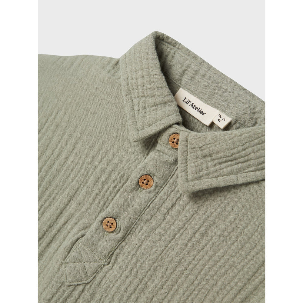 Køb Lil'Atelier Seagrass Janu Loose Skjorte