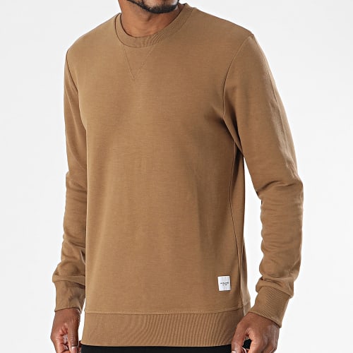 Sweat Crewneck Basic Beige Foncé