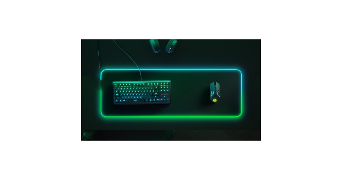 SteelSeriesQcK Prism Cloth XL gaming muismat  (Zwart, XL)