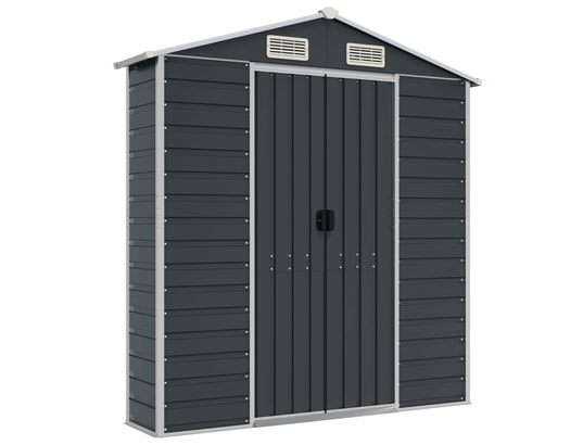 VIDAXL - Abri de jardin anthracite 191x215x198 cm acier galvanisé