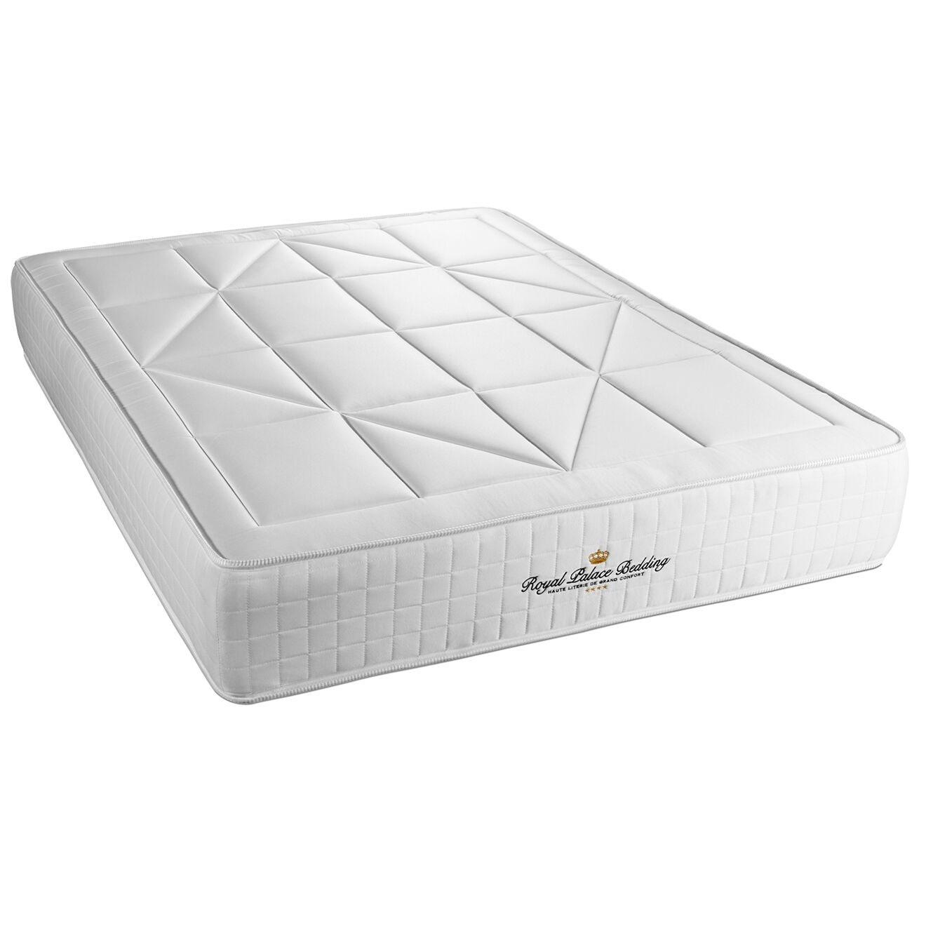 Royal Palace Bedding Matelas ressorts ensachés & mémoire de forme Windsor blanc - 140x200 cm