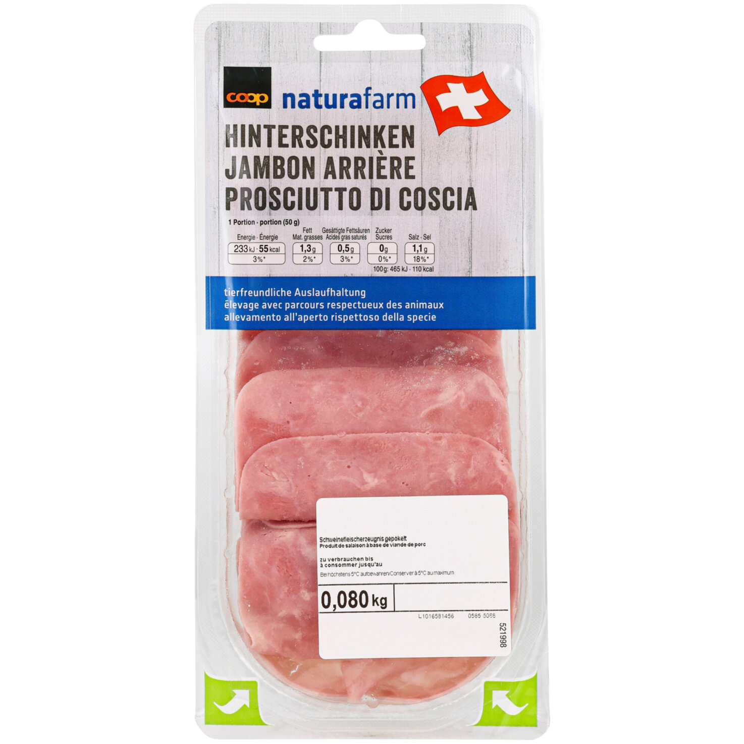Naturafarm Hinterschinken fein