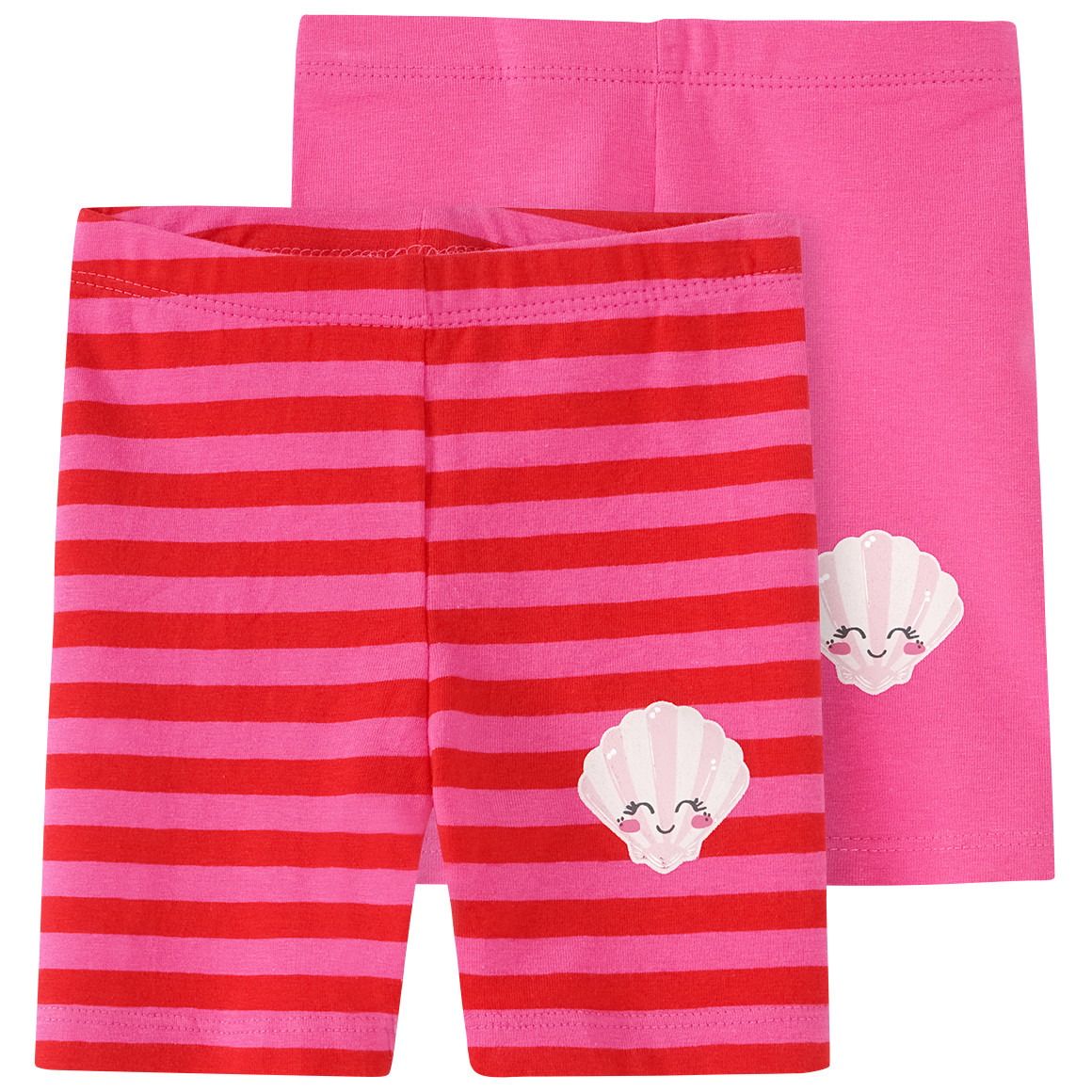 Topomini 2 Baby Radler mit Muschel-Print pink / rot