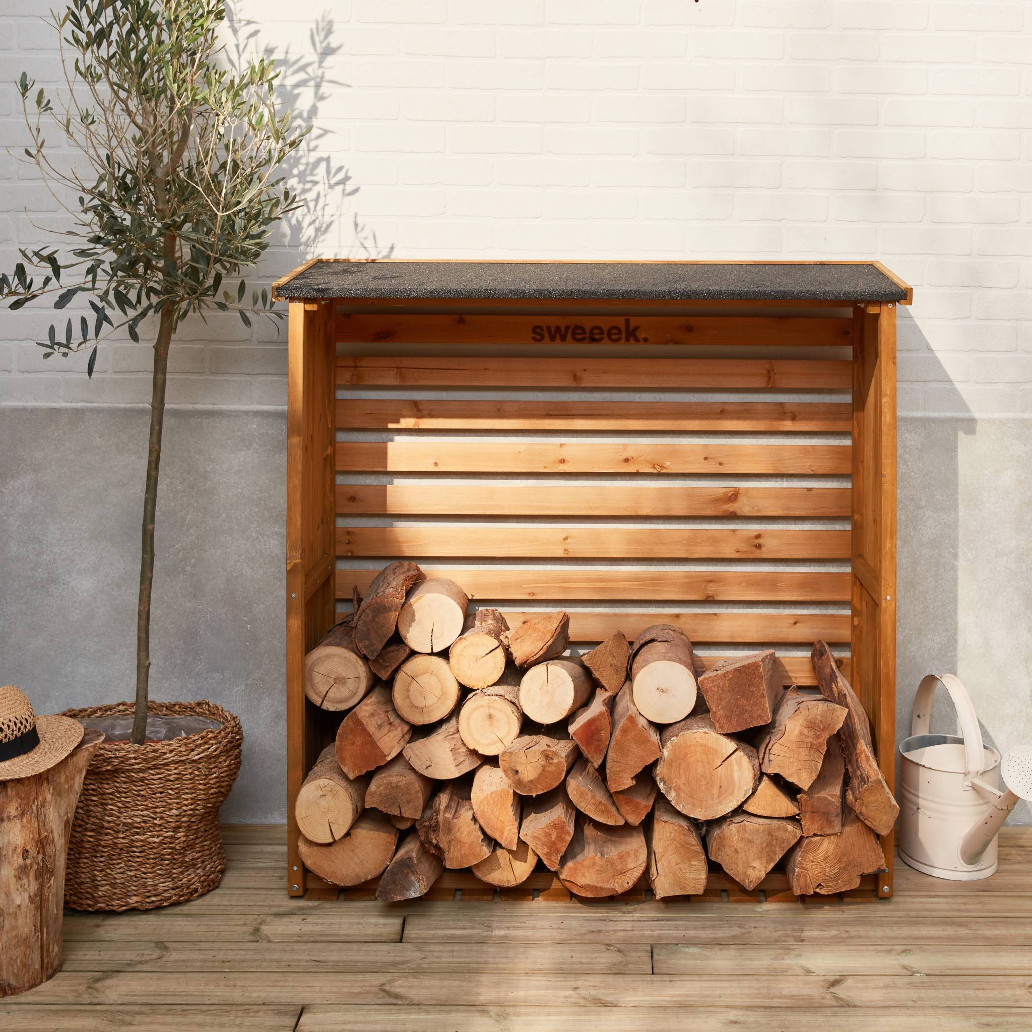 sweeek - Houthok 120x45x120cm, hout