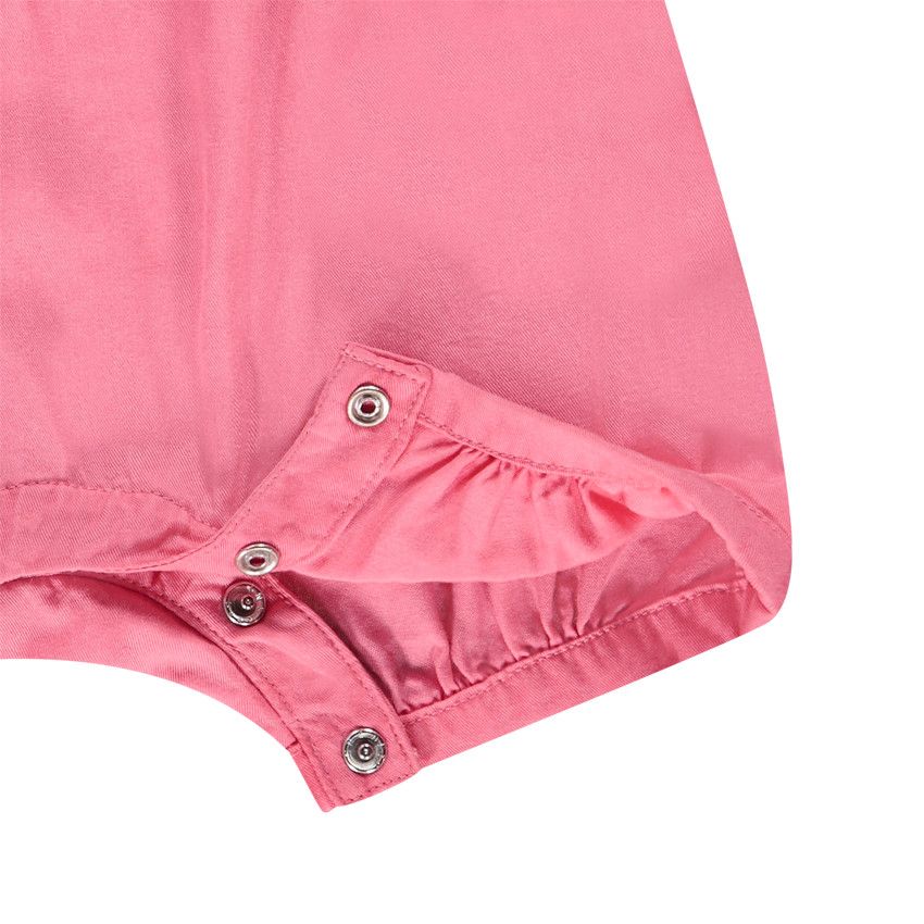 Ensemble 2 pièces avec salopette courte pour bébé fille - Multicolore