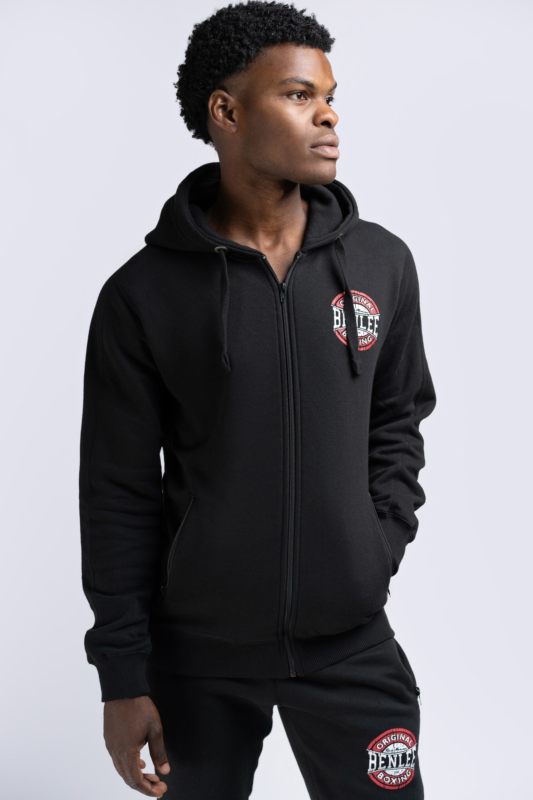 BENLEE Herren Kapuzensweatjacke mit Reißverschluss schmale Passform KINGS