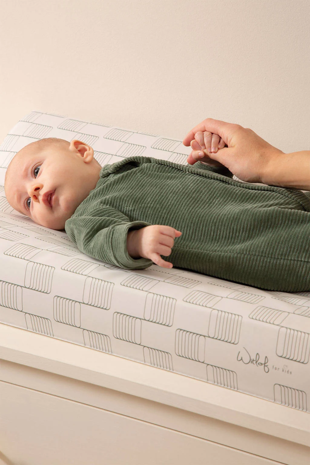 Witlof for kids boxpakje Forest Green velvet rib