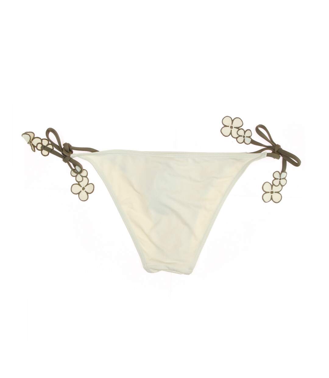 Bas de Bikini Écru/Marron Femme Nana Cara Julia