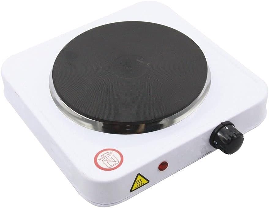 Réchaud électrique réglable 1000W blanc Vendos85