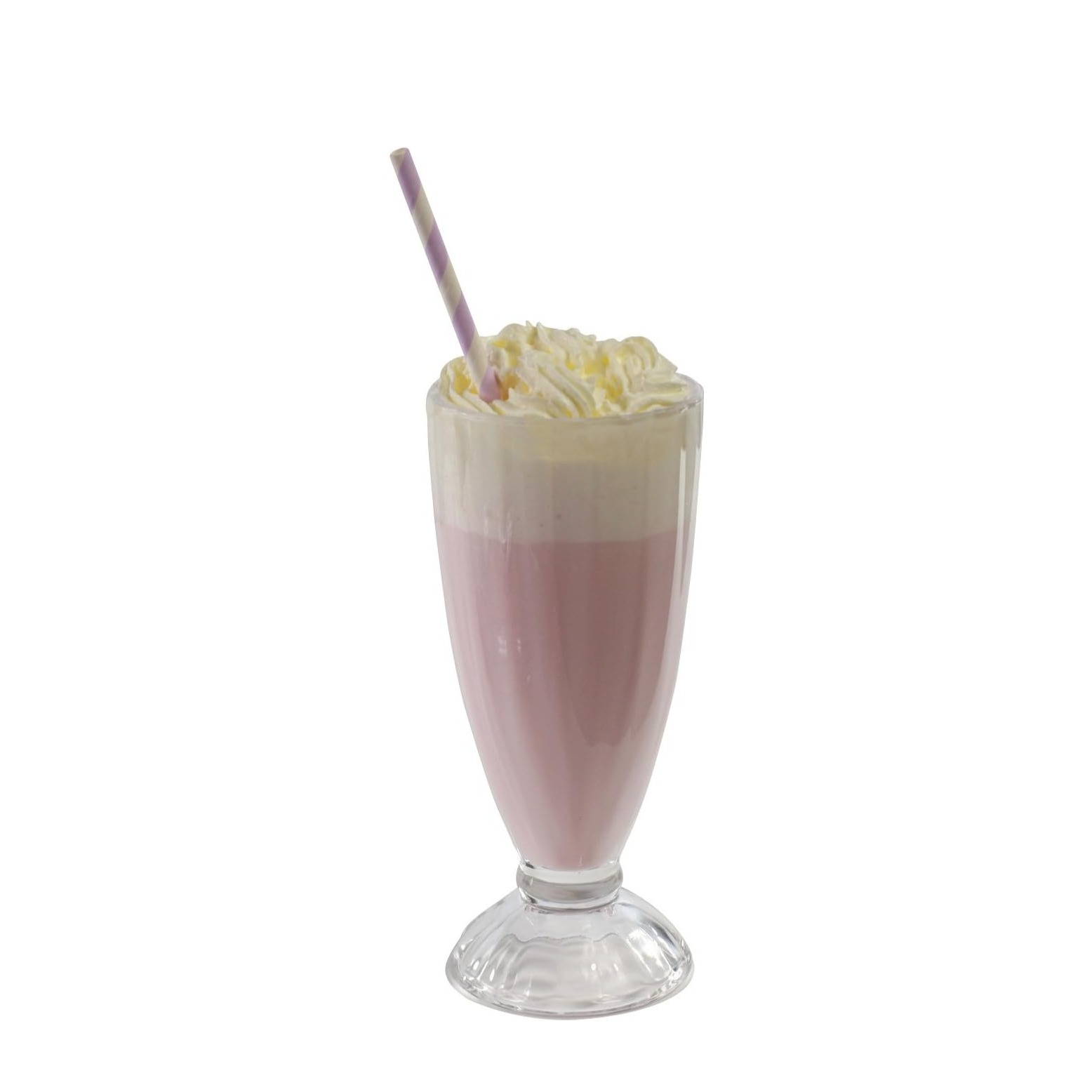 (350ml) Geripptes Dessert Glas Coupe Eisbecher Schale für Milchshakes / Glace / Frappé - Transparent