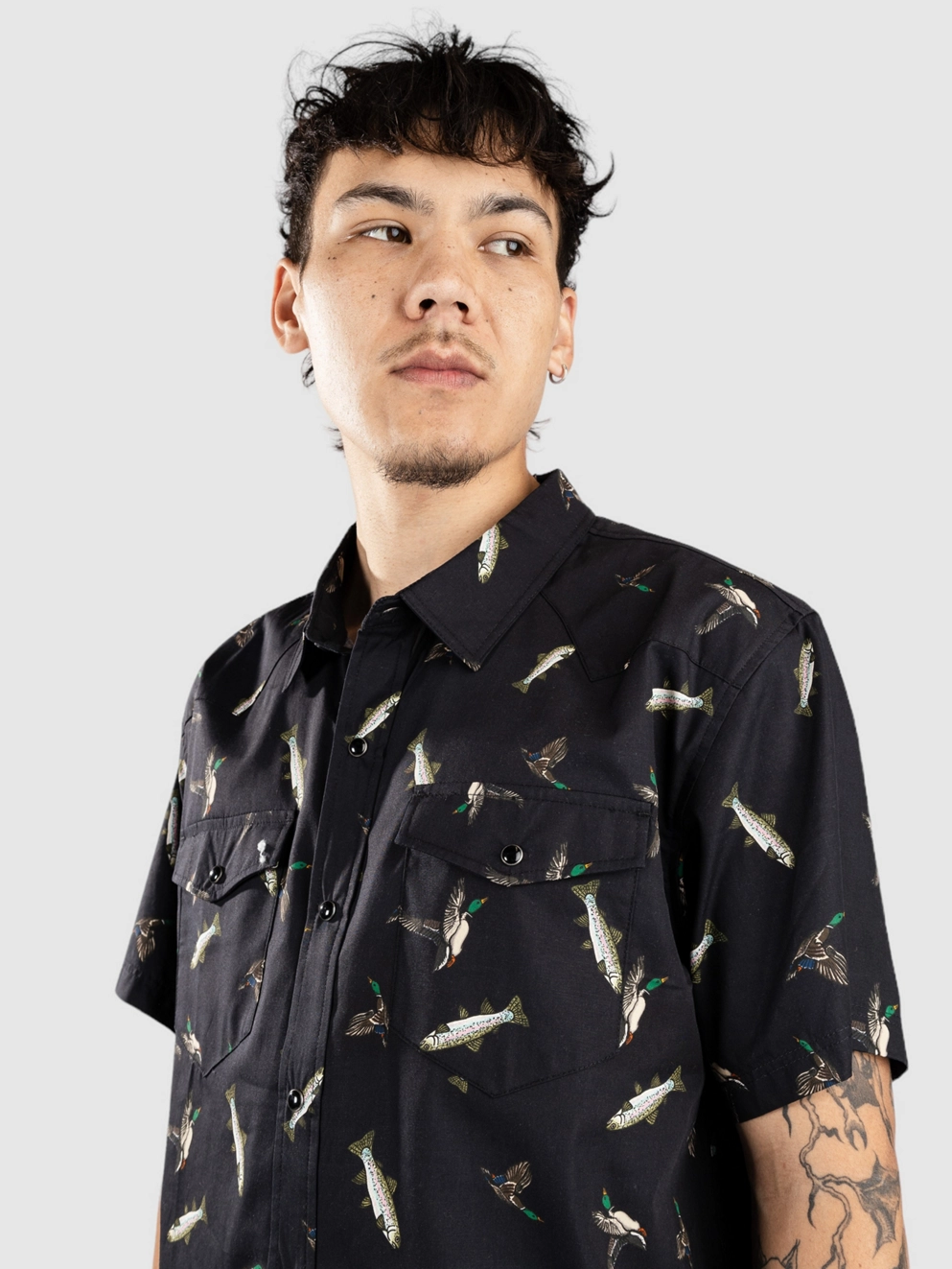 Dravus Kingfisher Shirt black