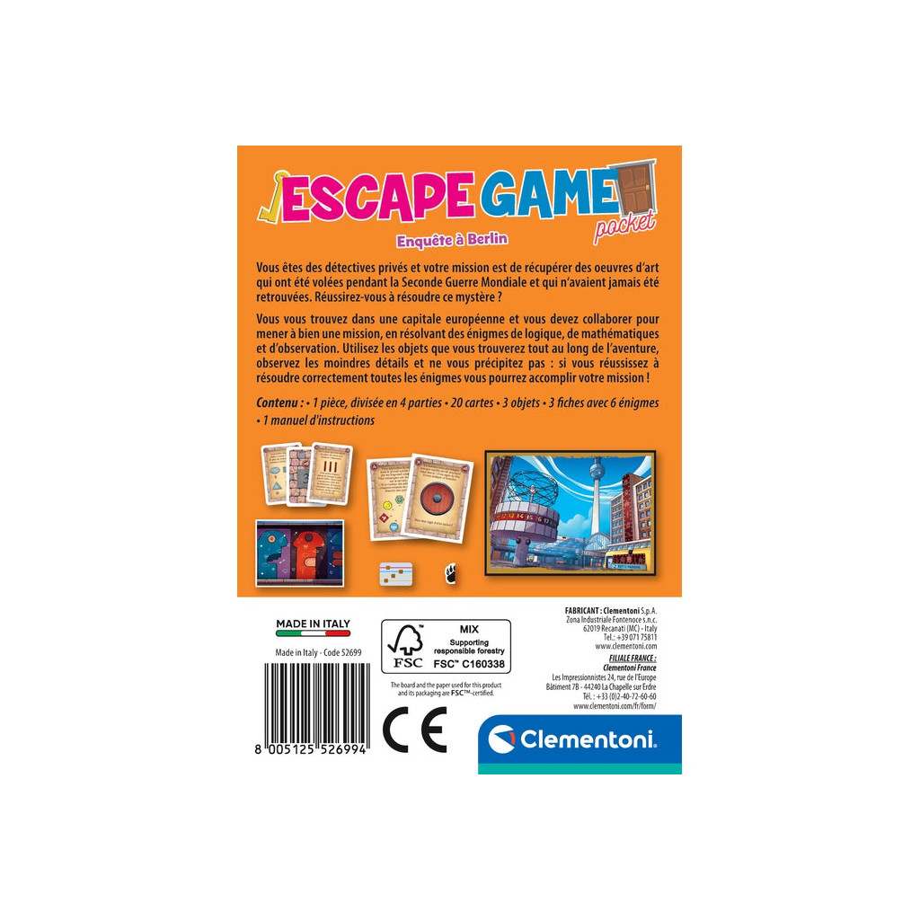 Escape Game Pocket - Enquête à Berlin