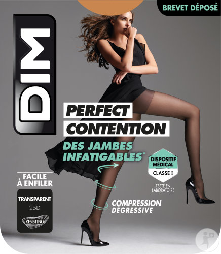Dim Perfect Contention Collant 25D Transparent Gazelle Taille 4 Paire 1