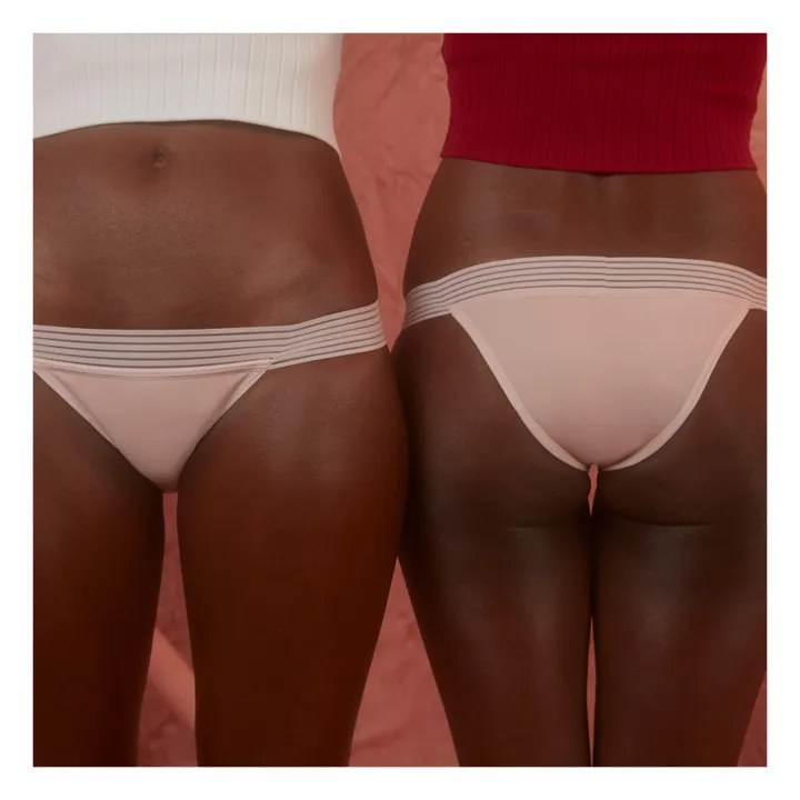 Pantys Culotte Menstruelle Tanga - Flux Léger | Rose