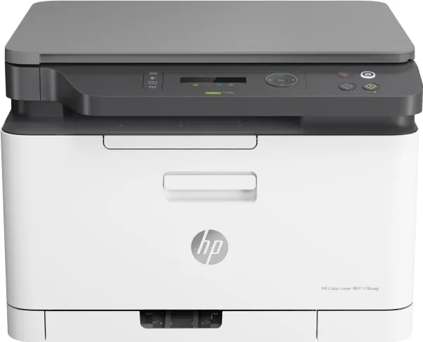HP Color Laser MFP 178nw - Multifunktionsprinter - farve - laser - A4 (210 x 297 mm) (original) - A4/Letter (medie) - op til 18 spm (kopiering) - op til 18 spm (udskriver) - 150 ark - USB 2.0, LAN, Wi-Fi(n)