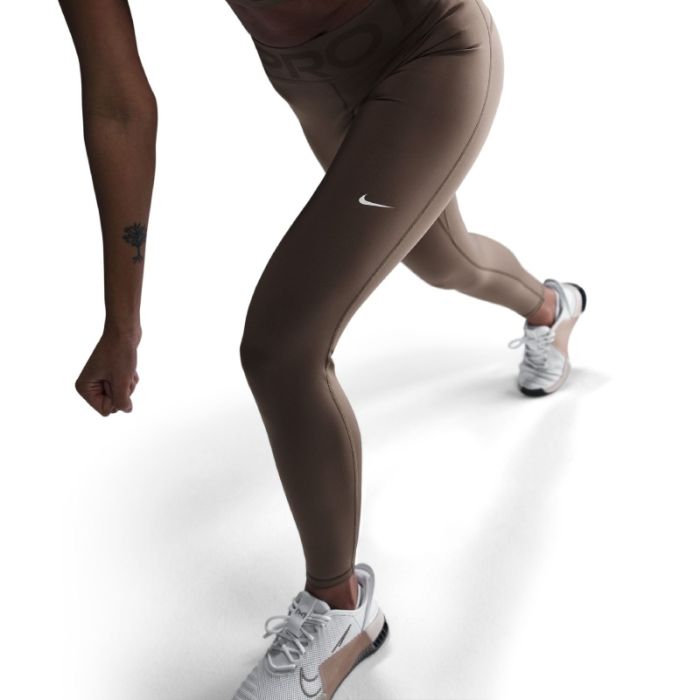 Nike Dame Lange tights Dri-FIT Sculpt High-Waisted Tights Brun