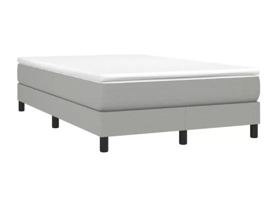 Sommier à lattes de lit Gris clair 120x200 cm Tissu