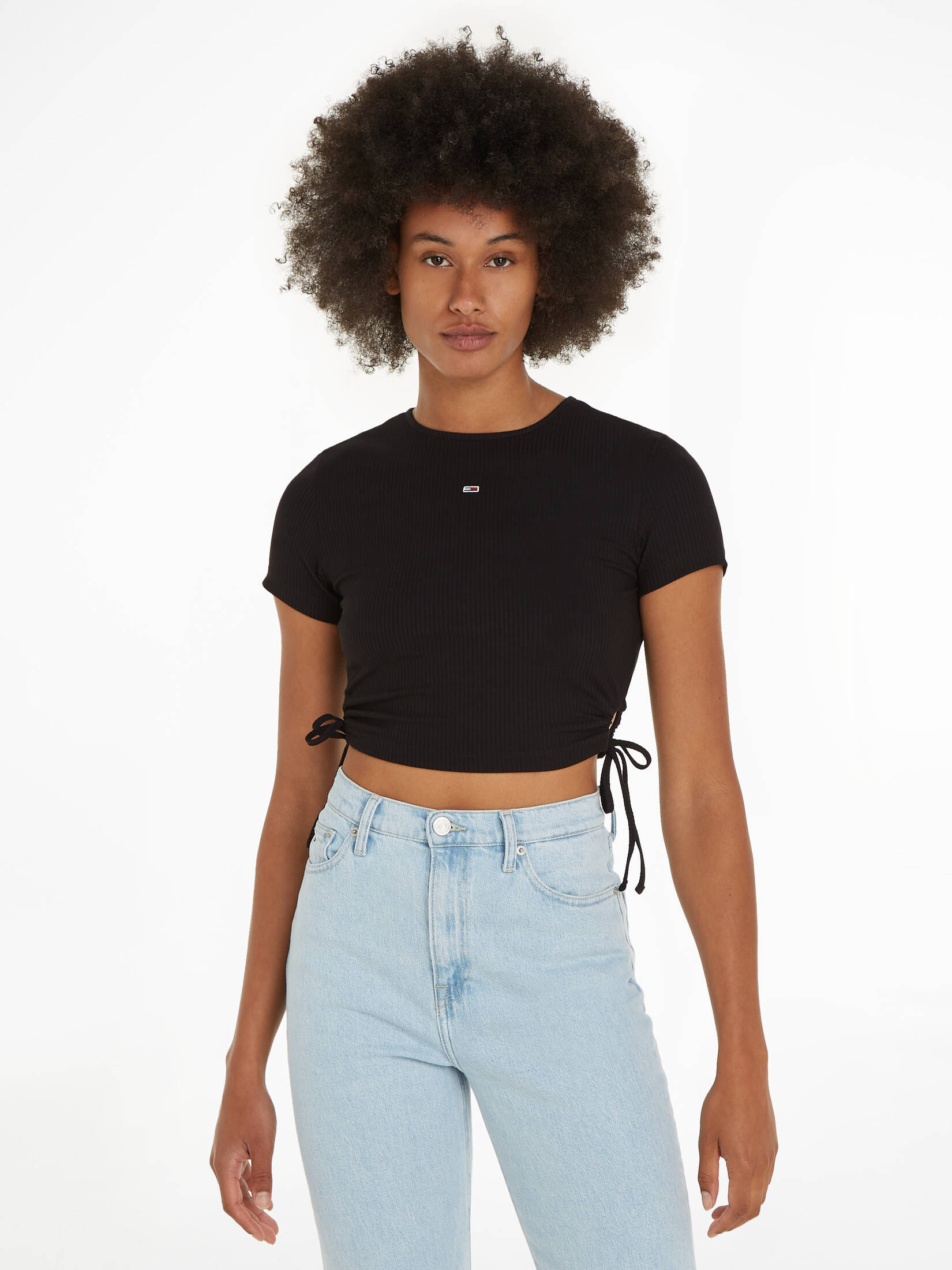 Tommy Jeans| Damen T-Shirt CROPPED RIB TOP