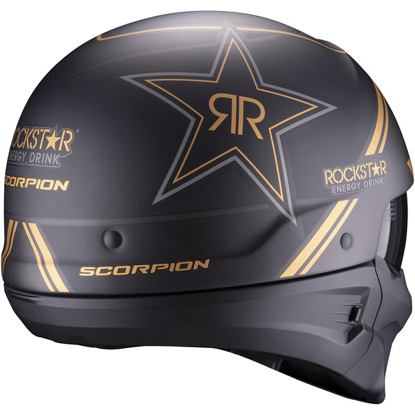 Scorpion - Casque Exo-Combat Evo Rockstar Noir Mat / Or